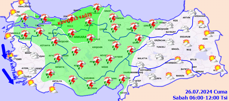Kavurucu sıcaklara mola! Meteorolojiden İstanbul dahil 15 il için kuvvetli yağış uyarısı 2