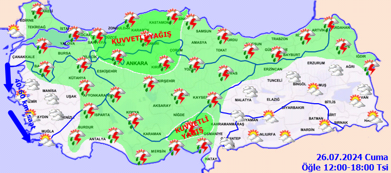 Kavurucu sıcaklara mola! Meteorolojiden İstanbul dahil 15 il için kuvvetli yağış uyarısı 3