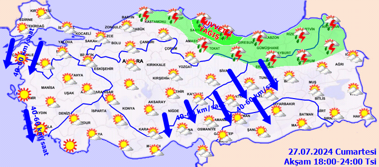 İstanbul dahil çok sayıda kente sağanak uyarısı! Meteoroloji saat verdi... 6
