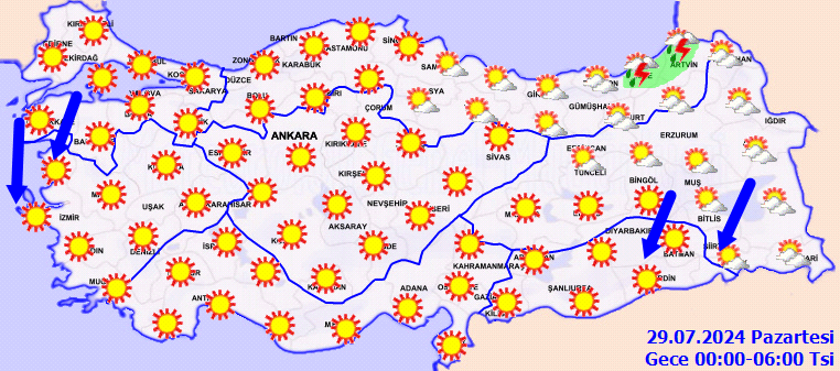 Meteorolojiden Doğu Karadeniz'deki iller için kuvvetli yağış uyarısı! 3