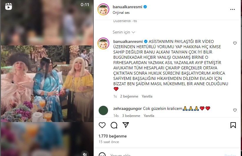 Banu Alkan'dan Safiye Soyman'a 'Keşke dilemeseydi' dedirten başsağlığı mesajı! Tepkiler çığ gibi büyüdü 6