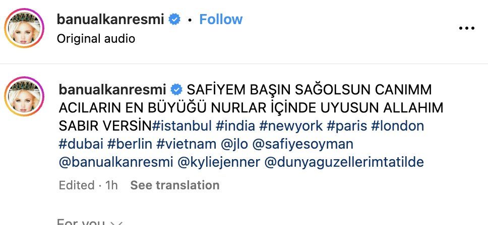 Banu Alkan'dan Safiye Soyman'a 'Keşke dilemeseydi' dedirten başsağlığı mesajı! Tepkiler çığ gibi büyüdü 4