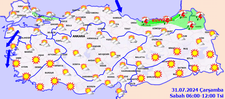 Meteorolojiden 4 il için kuvvetli yağış uyarısı! 2