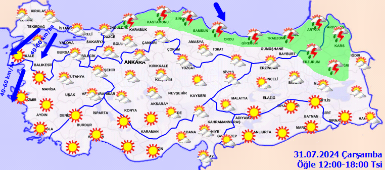Meteorolojiden 4 il için kuvvetli yağış uyarısı! 3