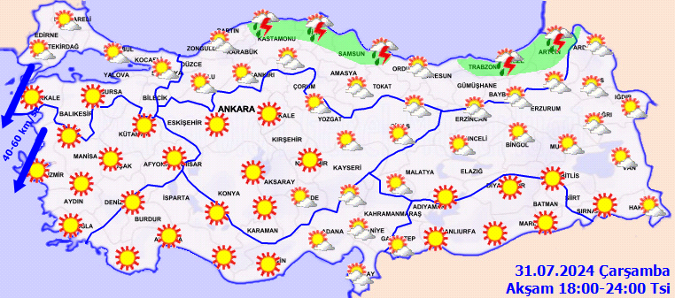 Meteorolojiden 4 il için kuvvetli yağış uyarısı! 4