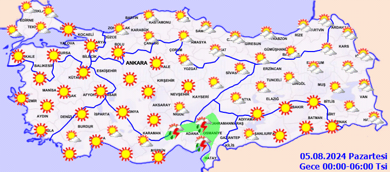 Sıcaklıklar daha da artacak! Meteoroloji saat saat harita yayınlayıp uyardı... 6