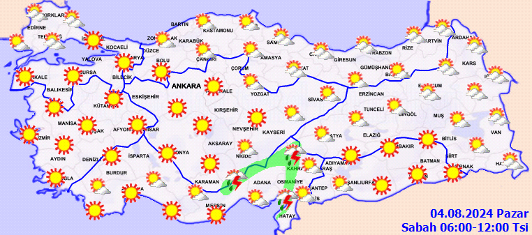 Sıcaklıklar daha da artacak! Meteoroloji saat saat harita yayınlayıp uyardı... 3