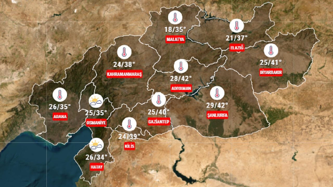 7 Ağustos 2024 deprem bölgesi hava durumu raporu yayınlandı! İşte 11 ilde beklenen sıcaklıklar... 1