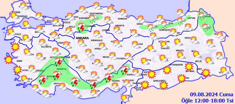 Meteoroloji saat verip uyardı! İstanbul dahil çok sayıda ile gök gürültülü sağanak geliyor! 6
