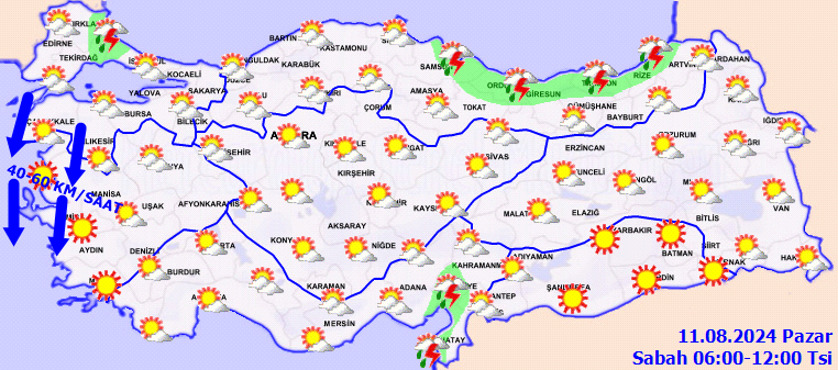 Meteorolojiden sağanak yağış ve fırtına uyarısı! 2