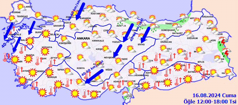 O bölgede sıcaklık düşüyor! Meteorolojiden sağanak yağış ve fırtına uyarısı 3