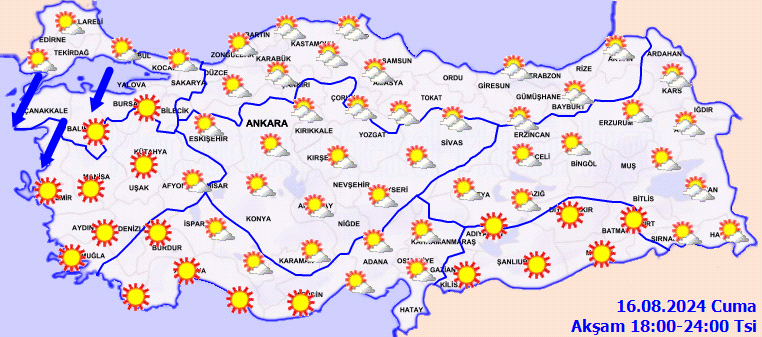 O bölgede sıcaklık düşüyor! Meteorolojiden sağanak yağış ve fırtına uyarısı 4
