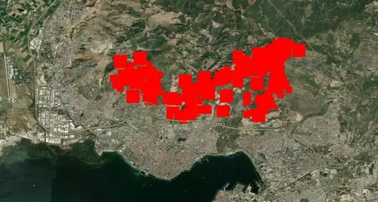 NASA görüntüledi: İzmir'deki felaketin boyutunu gözler önüne serdi! 7