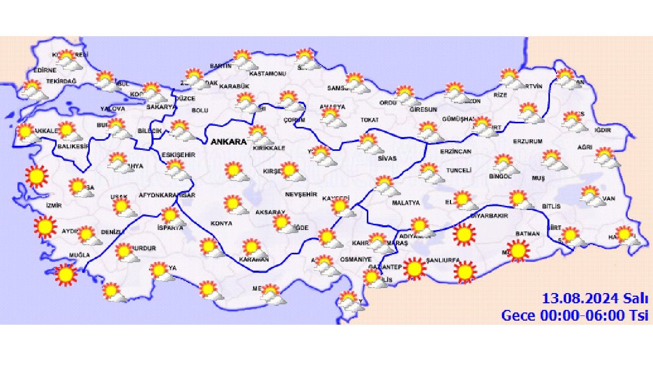 Türkiye geneli hava durumu 19 Ağustos 2024 Pazartesi | İşte il il hava durumu... 2
