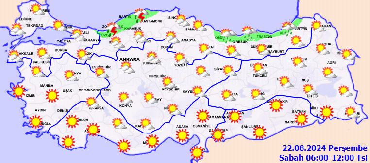 Yurdun bir bölümünde sıcaklık artarken o bölgeler yağmura teslim olacak 2
