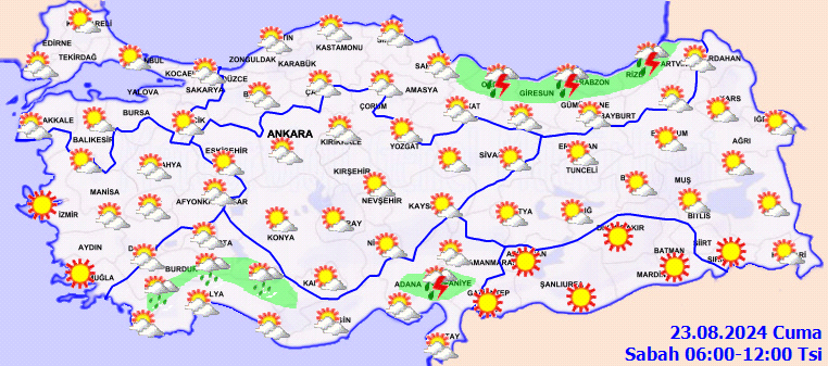 Meteorolojiden birçok il için kuvvetli yağış ve fırtına uyarısı! 2