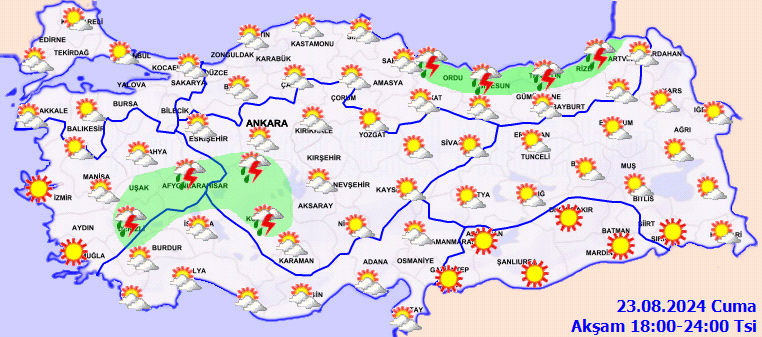 Meteorolojiden birçok il için kuvvetli yağış ve fırtına uyarısı! 4