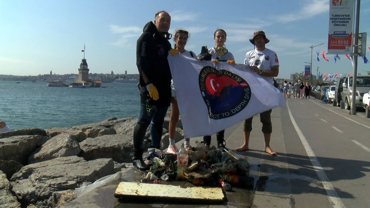 İstanbul'da deniz temizliği! Çöplerin arasından tarihi eser çıktı! 8