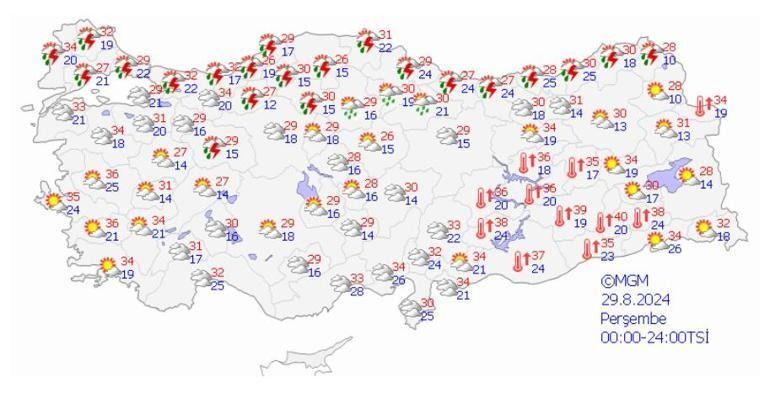 Meteoroloji'den sağanak için yeni uyarı! İşte son hava durumu tahminleri... 7