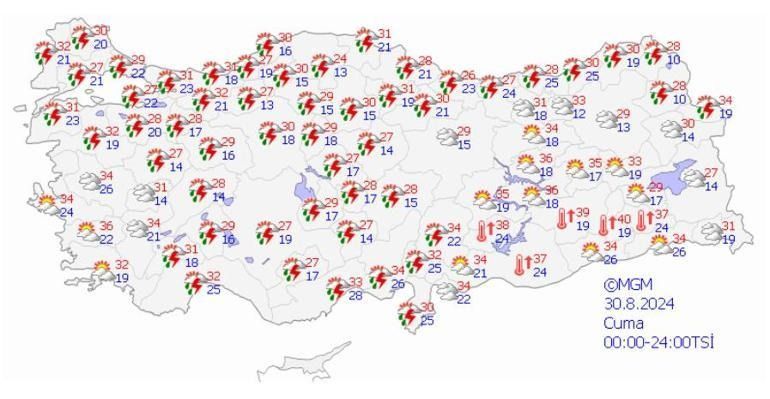 Meteoroloji'den sağanak için yeni uyarı! İşte son hava durumu tahminleri... 8