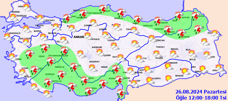 Meteorolojiden 4 bölge için yağmur uyarısı! 3