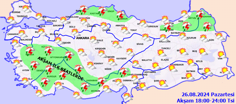 Meteorolojiden 4 bölge için yağmur uyarısı! 4