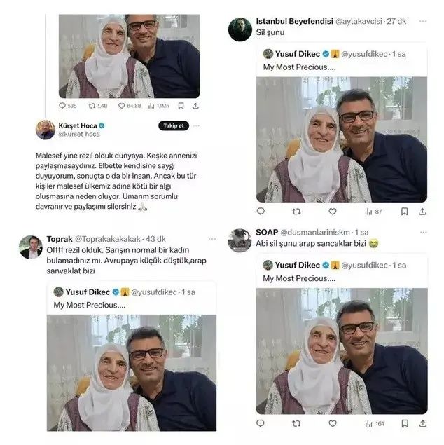 Yusuf Dikeç, annesiyle ilgili çirkin yorumlara Atatürk'ü hatırlatarak tepki gösterdi! "Annesini sevmeyen ülkesini de sevemez" 2