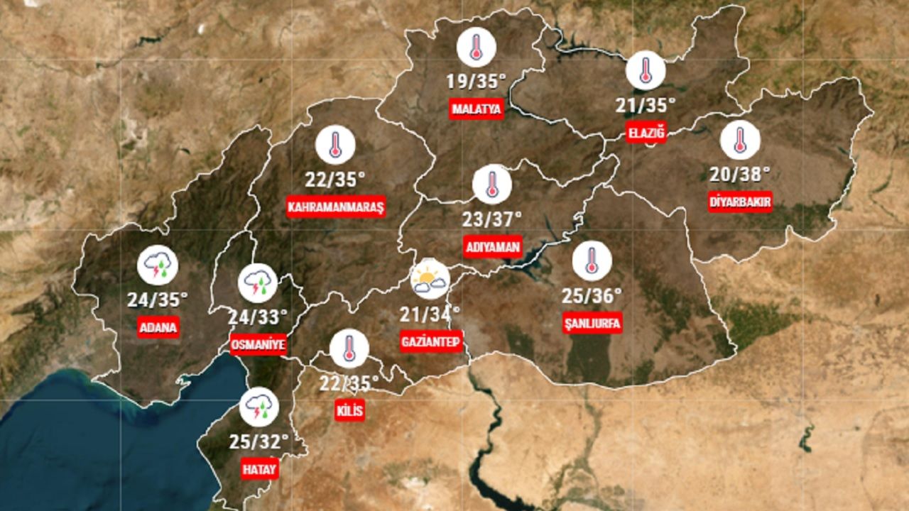 27 Ağustos 2024 deprem bölgesi hava durumu raporu yayınlandı! İşte 11 ilde hava durumu... 1