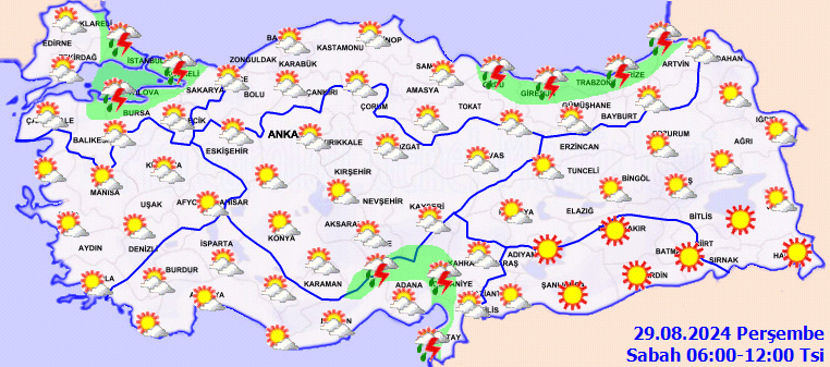 Meteorolojiden birçok il için sağanak yağış uyarısı! 2