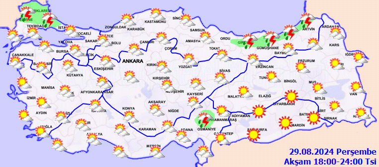 Meteorolojiden birçok il için sağanak yağış uyarısı! 4