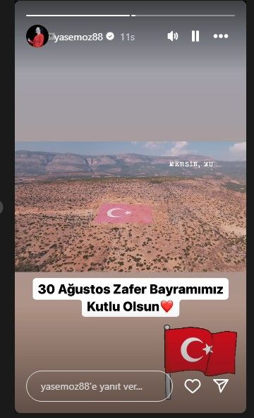 Ünlü isimlerden 30 Ağustos Zafer Bayramı paylaşımları 8