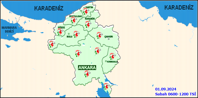 Meteorolojiden Ankara için kuvvetli yağış uyarısı! 2