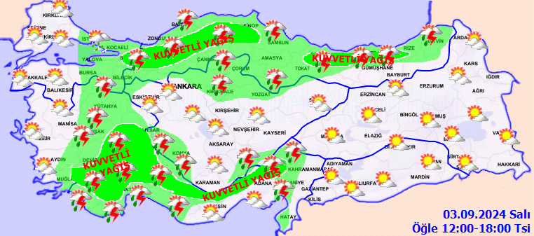 Meteorolojiden birçok il için kuvvetli yağış uyarısı! O bölgede sıcaklık artıyor 3