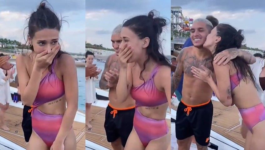 Galatasaraylı Lucas Torreira'dan sevgilisi Devrim Özkan'a sürpriz doğum günü kutlaması 11