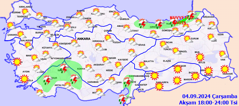 Meteorolojiden 4 il için kuvvetli yağış uyarısı! 4