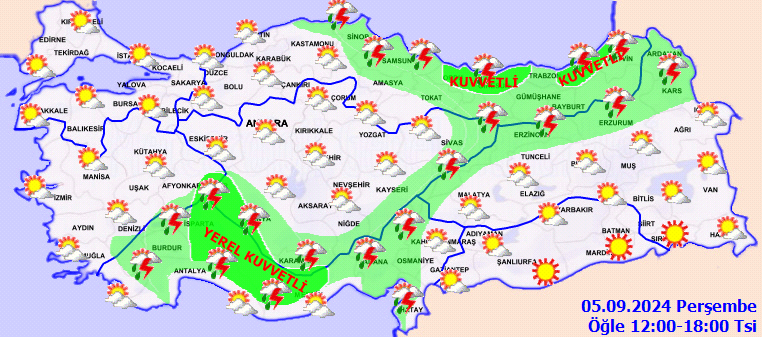 Meteorolojiden birçok il için kuvvetli yağış uyarısı! 3