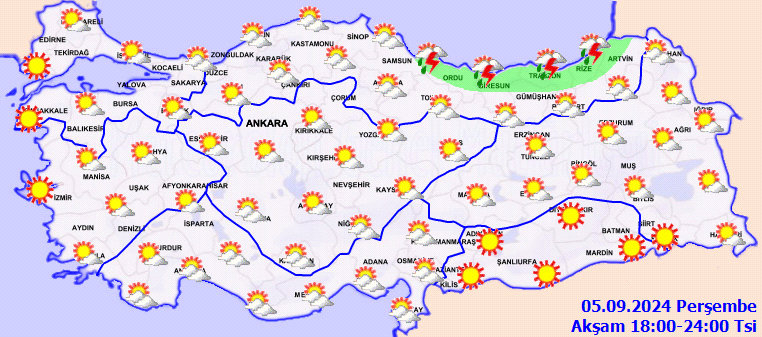 Meteorolojiden birçok il için kuvvetli yağış uyarısı! 4
