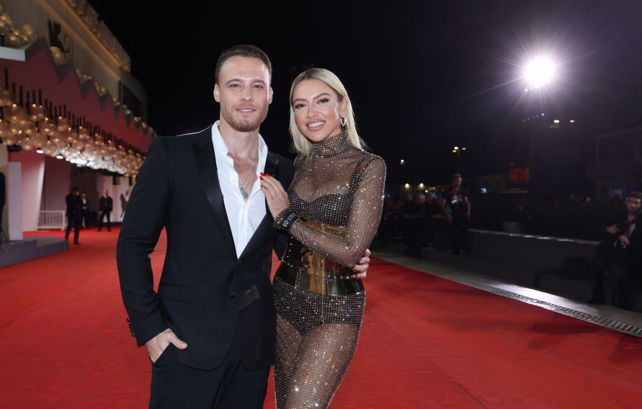 Kırmızı halı şov! Hadise ve Kerem Bursin, Venedik Film Festivali'ne damga vurdu 1
