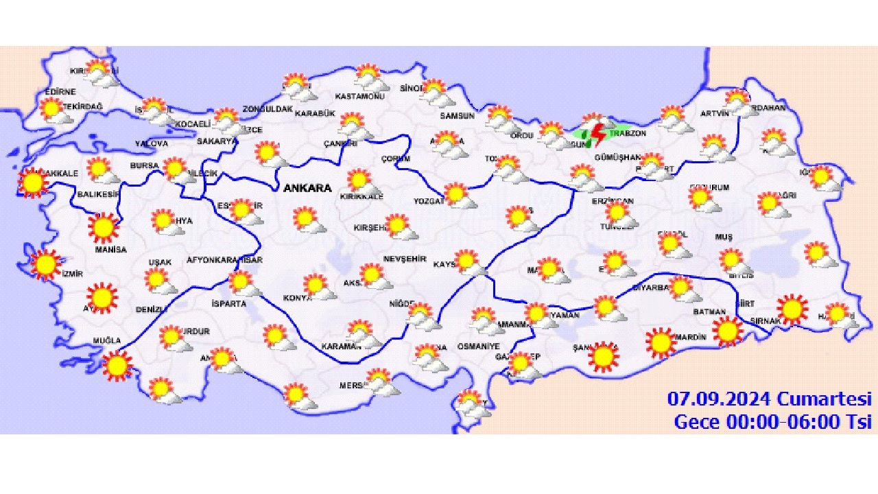 7 Eylül 2024 Cumartesi hava durumu raporu yayınlandı! İşte 11 ilde hava sıcaklıkları... 2