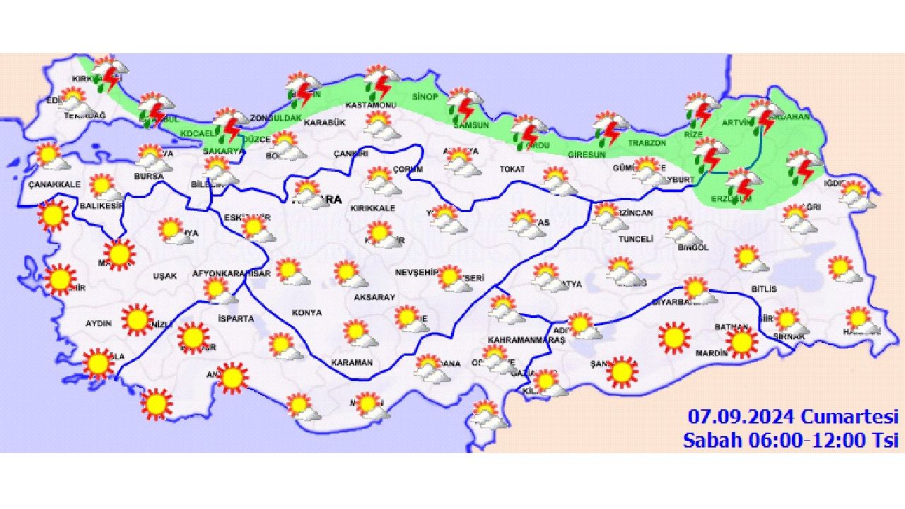 7 Eylül 2024 Cumartesi hava durumu raporu yayınlandı! İşte 11 ilde hava sıcaklıkları... 4