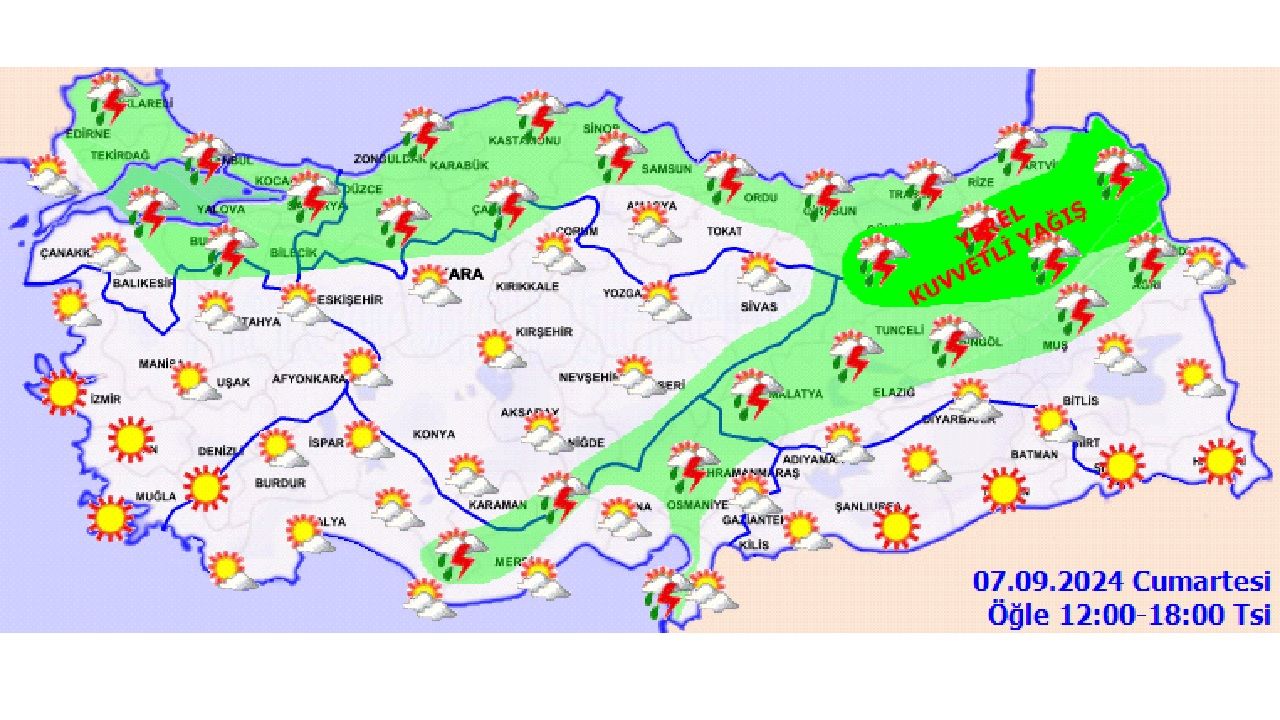7 Eylül 2024 Cumartesi hava durumu raporu yayınlandı! İşte 11 ilde hava sıcaklıkları... 5