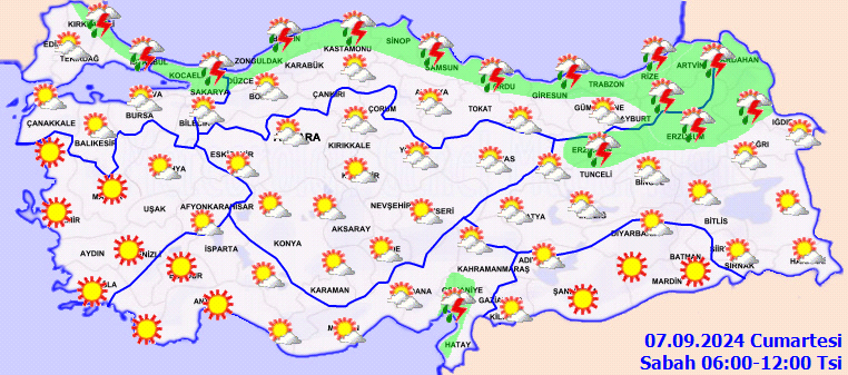 Meteorolojiden birçok il için kuvvetli yağış uyarısı! 2
