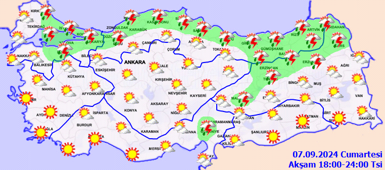 Meteorolojiden birçok il için kuvvetli yağış uyarısı! 4