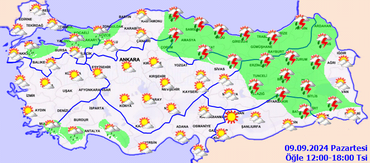 Meteorolojiden birçok il için sağanak yağış uyarısı! 3