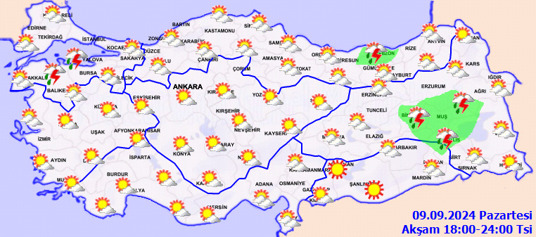 Meteorolojiden birçok il için sağanak yağış uyarısı! 4