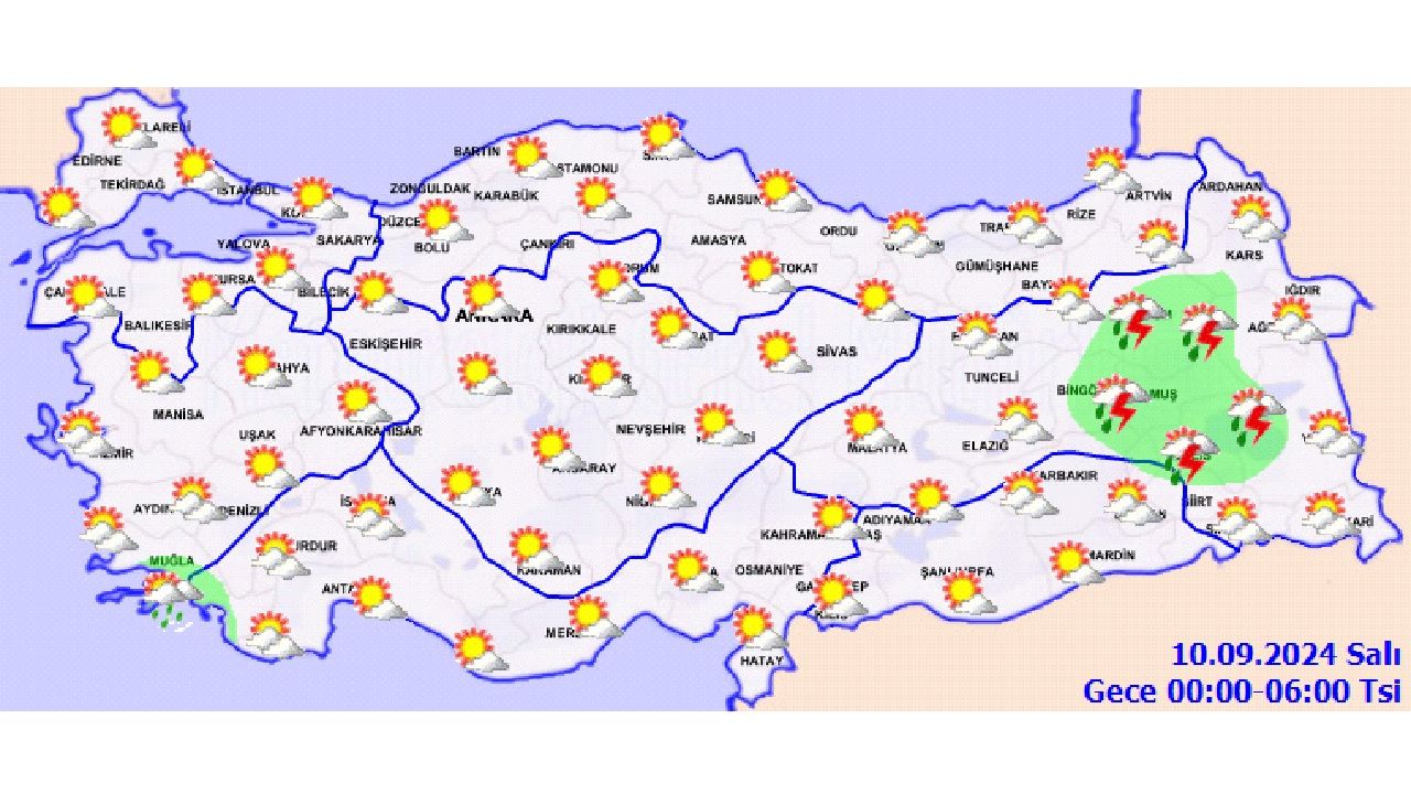 10 Eylül 2024 Türkiye geneli hava durumu! İşte İstanbul, İzmir ve Ankara gibi illerde beklenen sıcaklıklar... 1