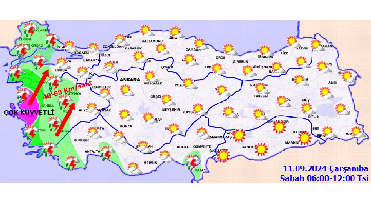 11 Eylül 2024 Çarşamba Türkiye geneli hava durumu! İşte il il beklenen sıcaklıklar... 3