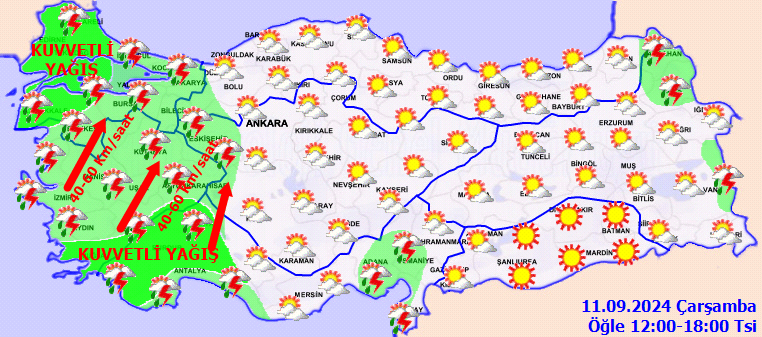 Meteorolojiden 7 il için kuvvetli yağış uyarısı! 3