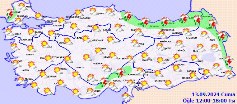 Meteorolojiden birçok il için sağanak yağış uyarısı! 3