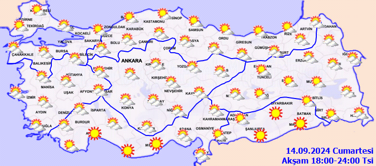 Yeni sıcak hava dalgası geliyor! Meteoroloji '4 derece birden artacak' diyerek duyurdu! İşte 14 Eylül Cumartesi Türkiye geneli hava durumu... 6